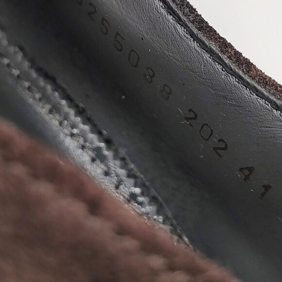 Hugo Boss Oxford Bokio Wingtip Men's Brown Suede Brogue Shoes Sz 41 - Picture 15 of 16